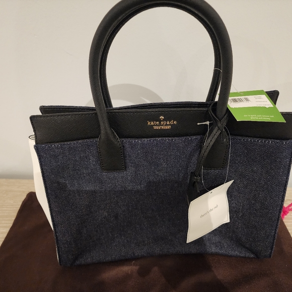 Brand New Kate Spade 2Way Handbag (Denim fabric) - Picture 11 of 14
